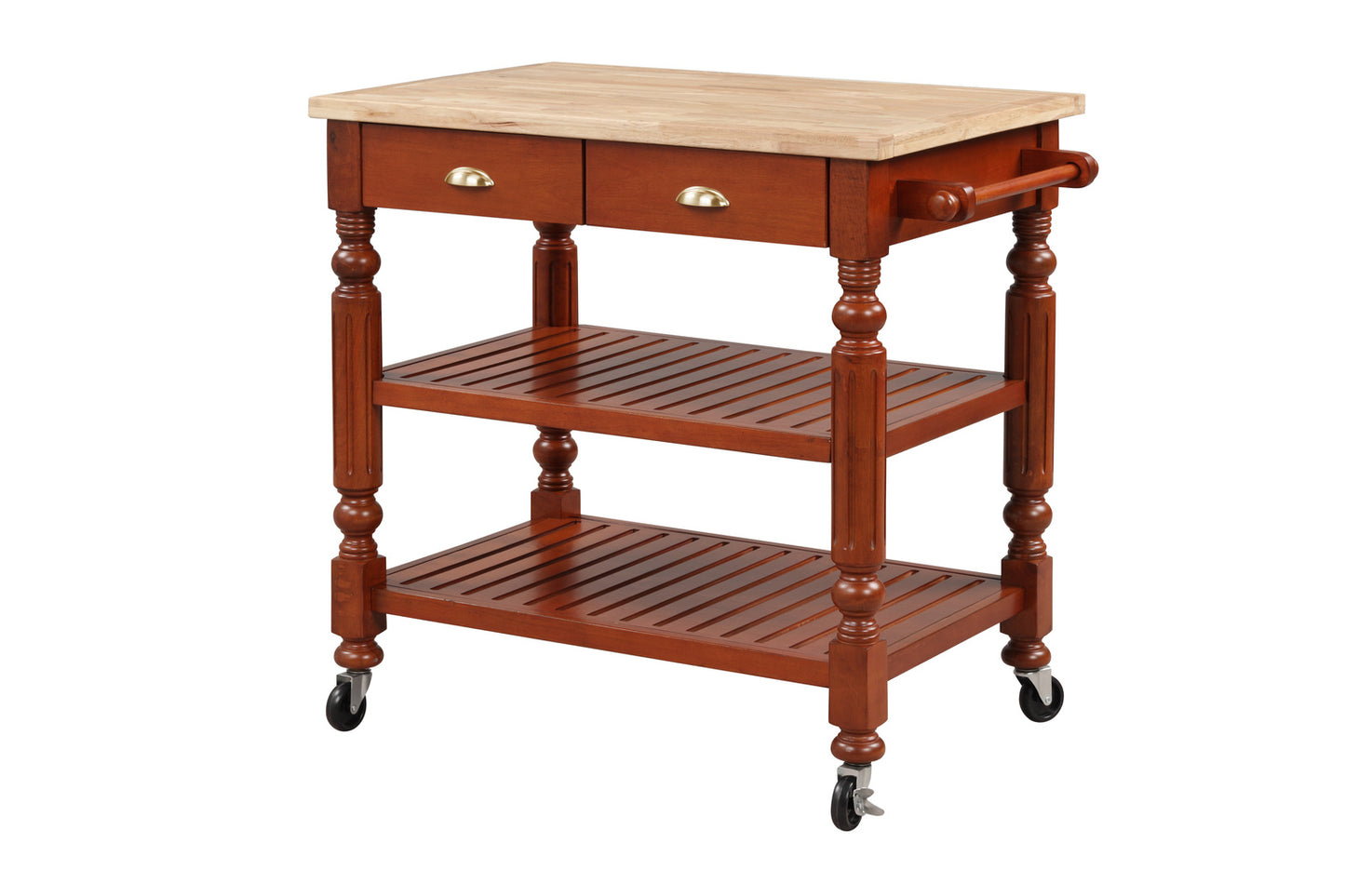 WEEKLY or MONTHLY. Barnaby Cherry Kitchen Cart