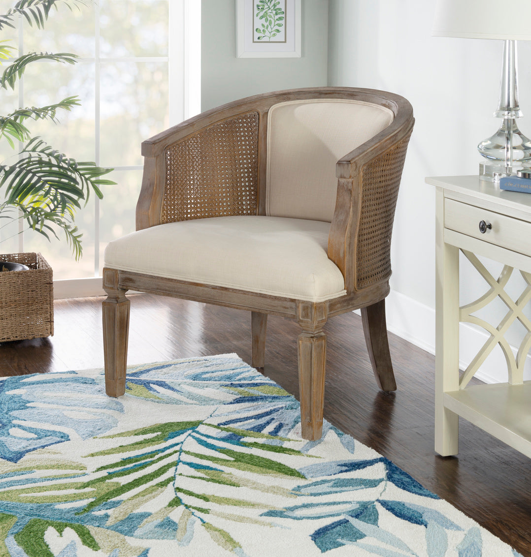 Rattan accent chair 2024 living room