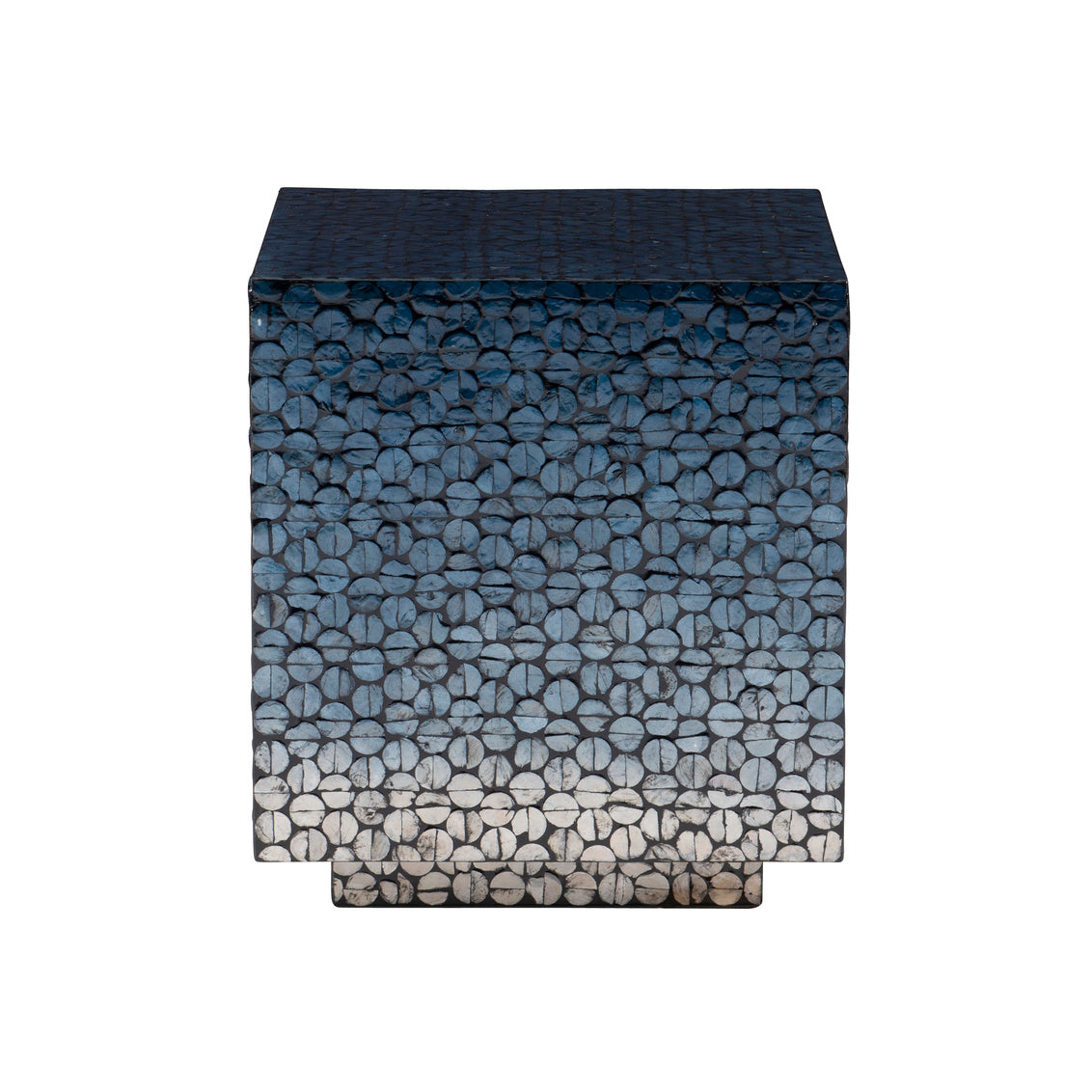 Stunning Black Shimmer Accent Square Side Table