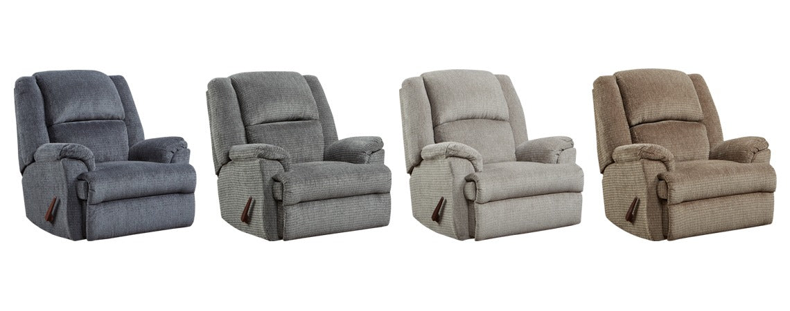 WEEKLY or MONTHLY. Delani Mineral Rocker Recliner