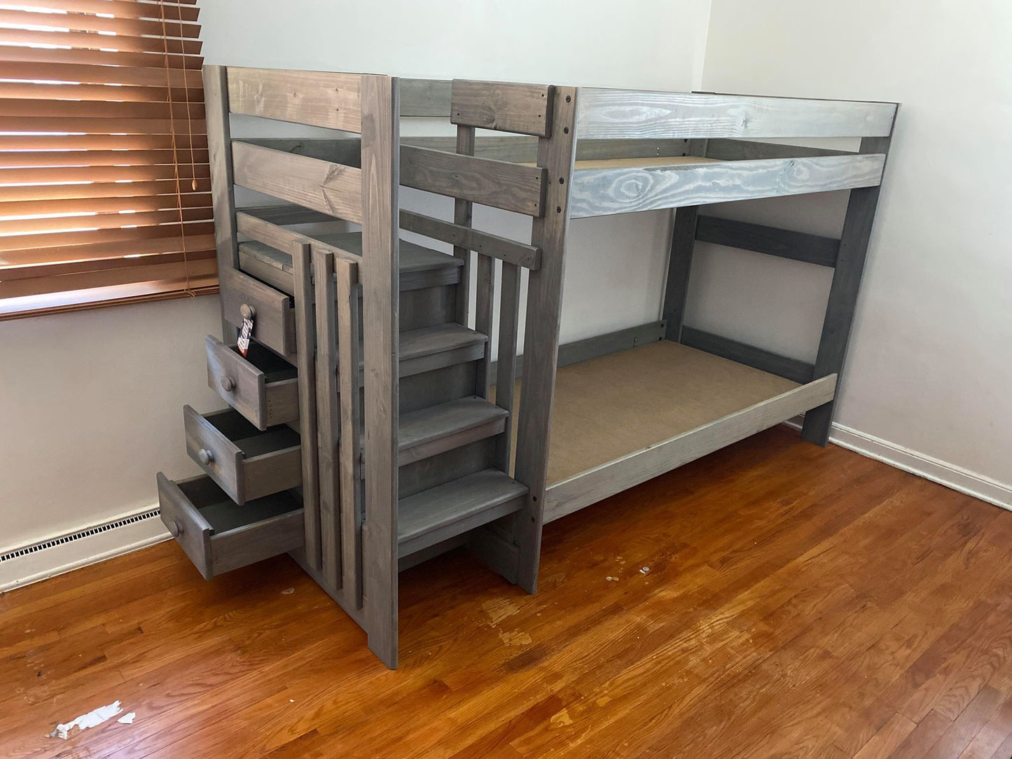 WEEKLY or MONTHLY. Driftwood Safety Stair Bunkbed
