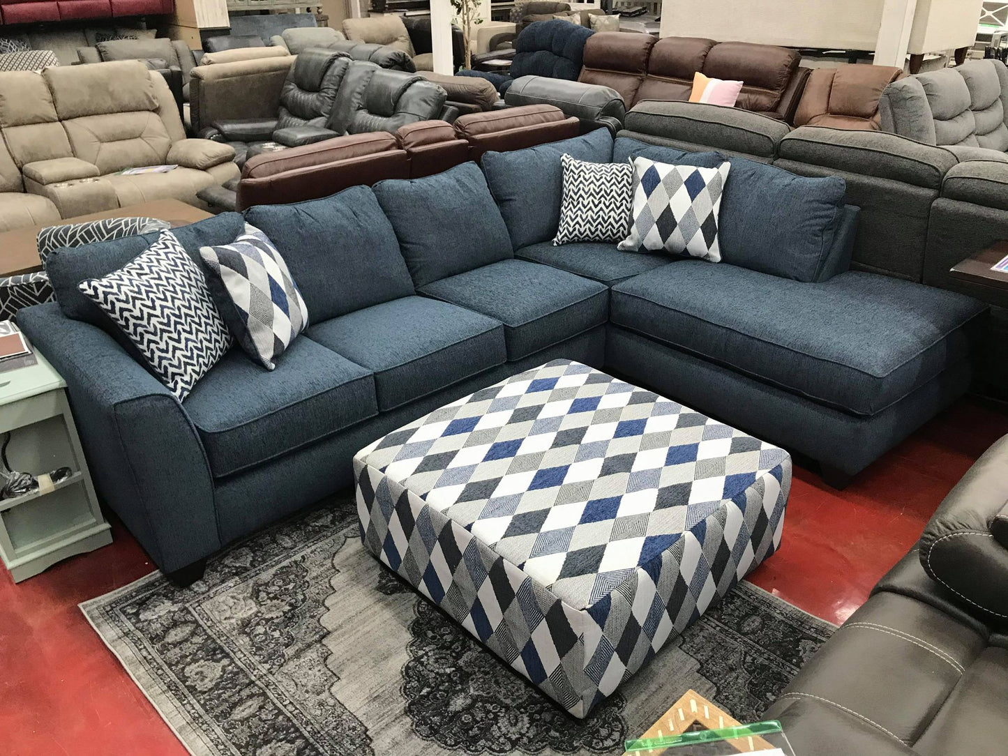 WEEKLY or MONTHLY. Endurance Denim Sectional