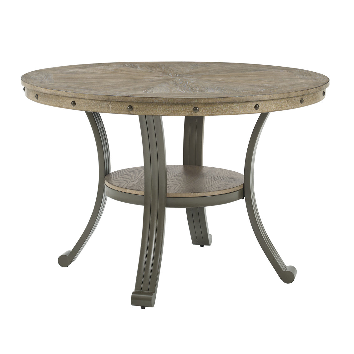 WEEKLY or MONTHLY. Frankie Pewter Dining Table & 4 Side Chairs