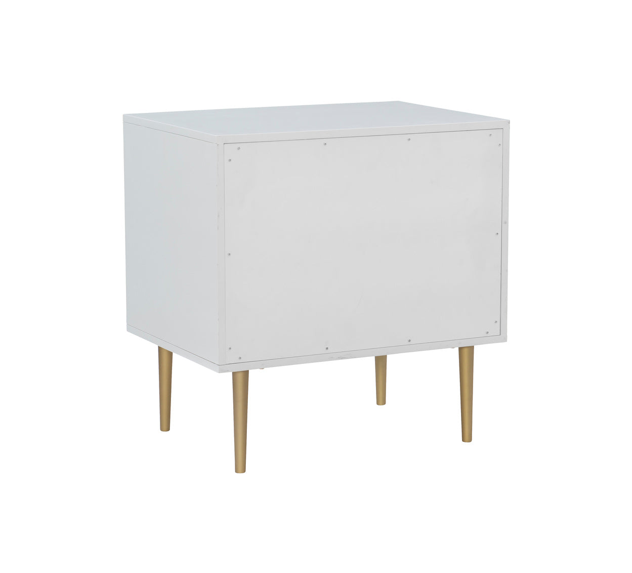 WEEKLY or MONTHLY. Gwyneth Glam White Nightstand