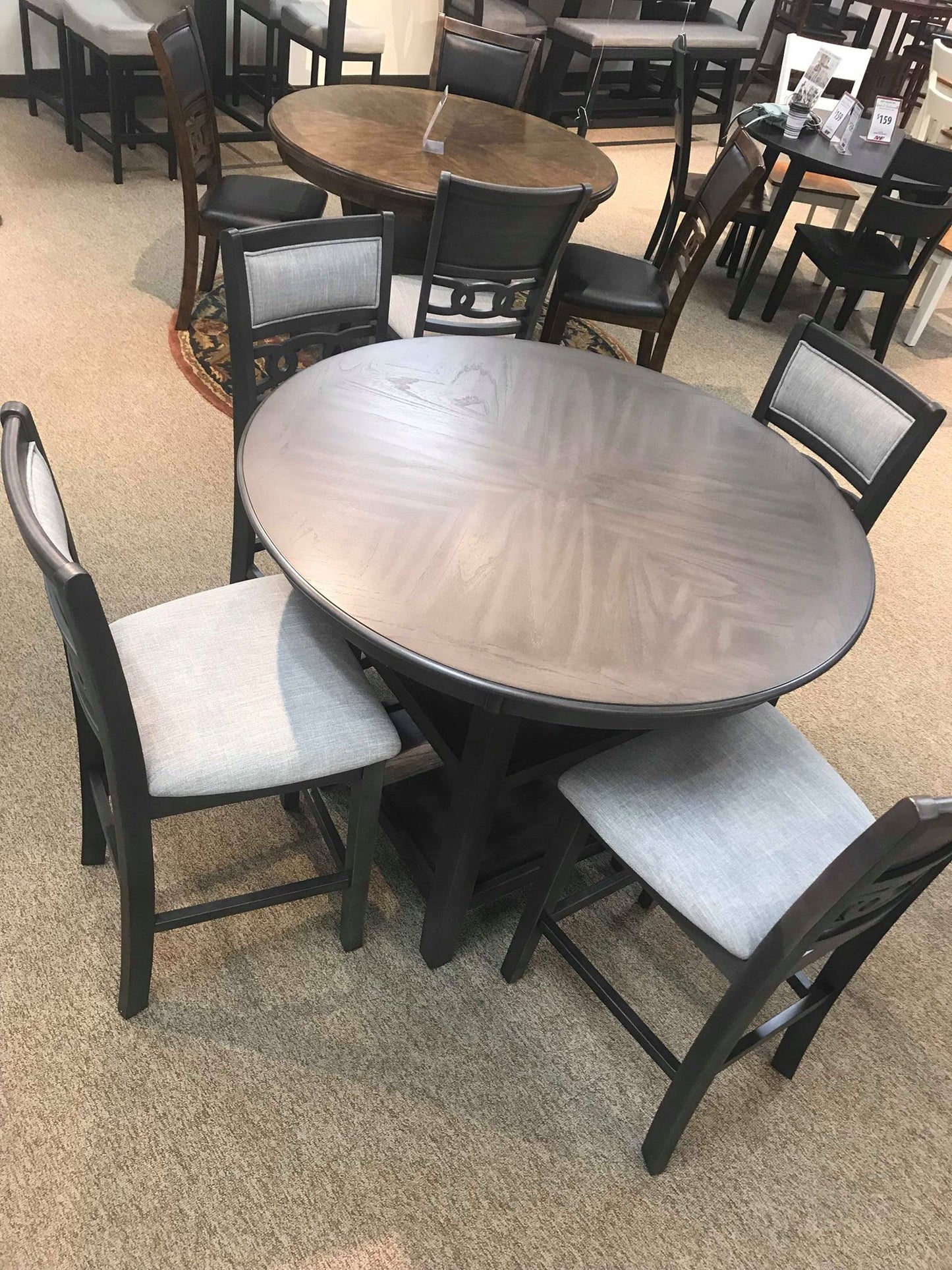 WEEKLY or MONTHLY. Gia Pub Dining Set in Brown