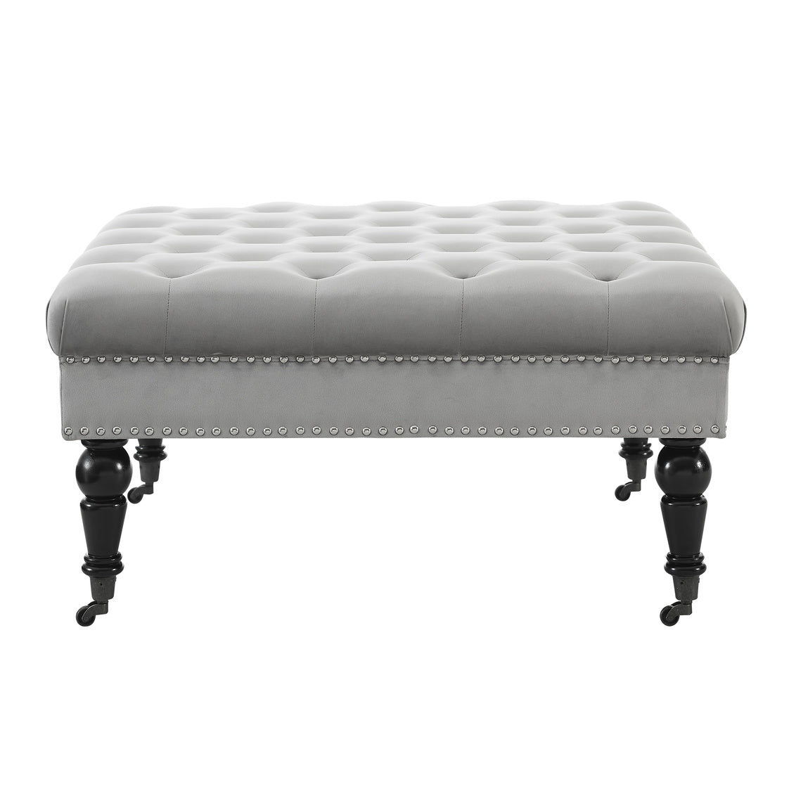 Metal deals tufted ottoman