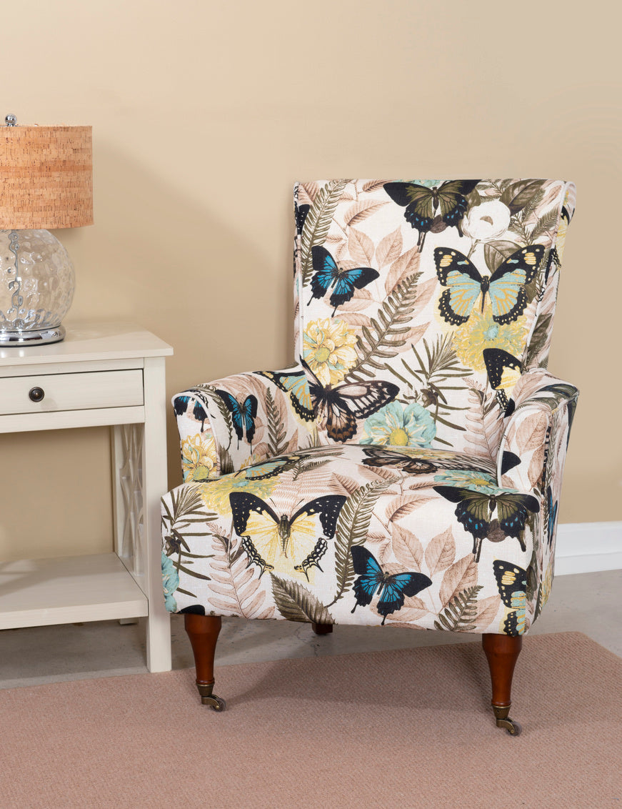 Tropical discount print armchair