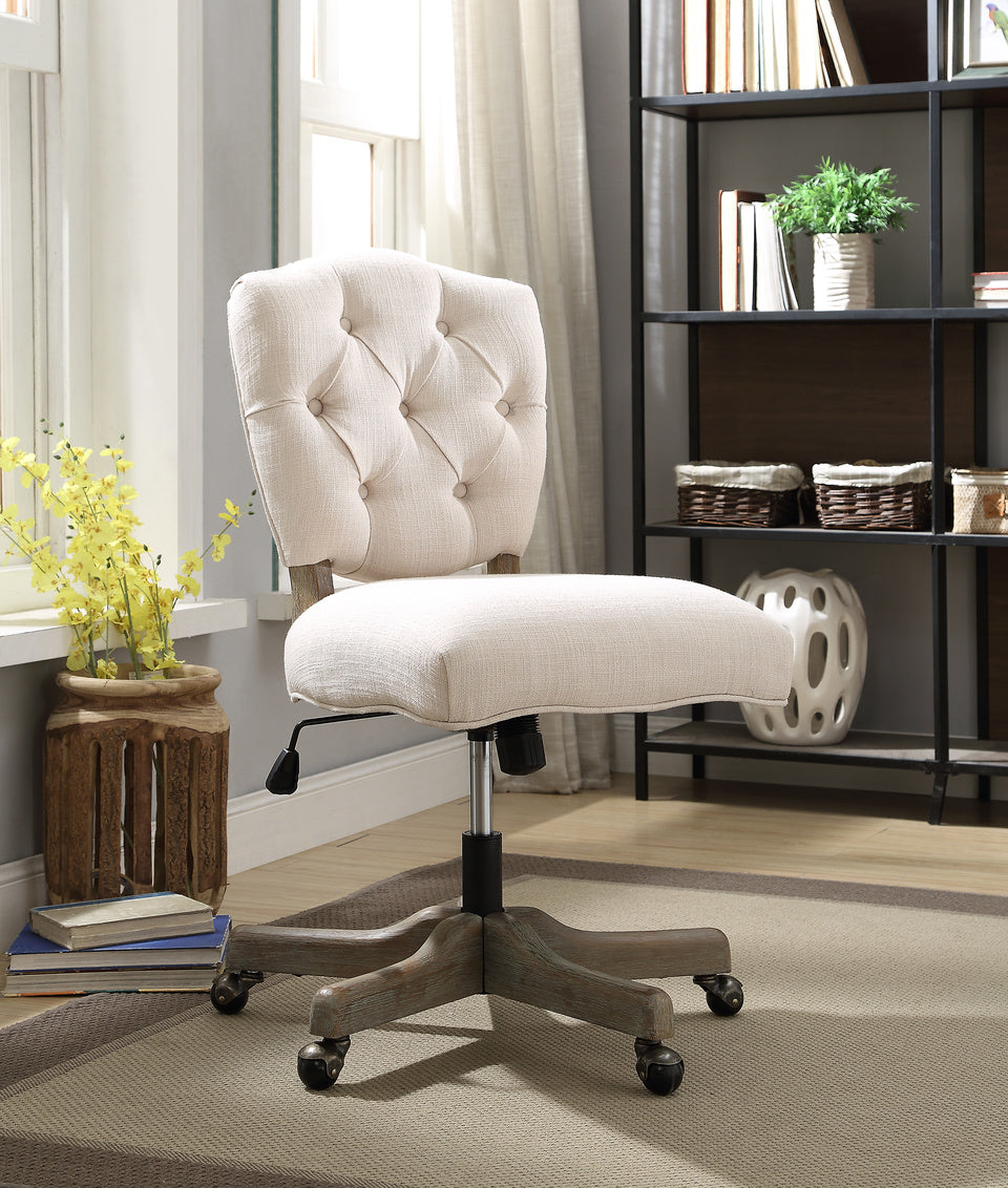 Kelsey Creamy White Office Chair