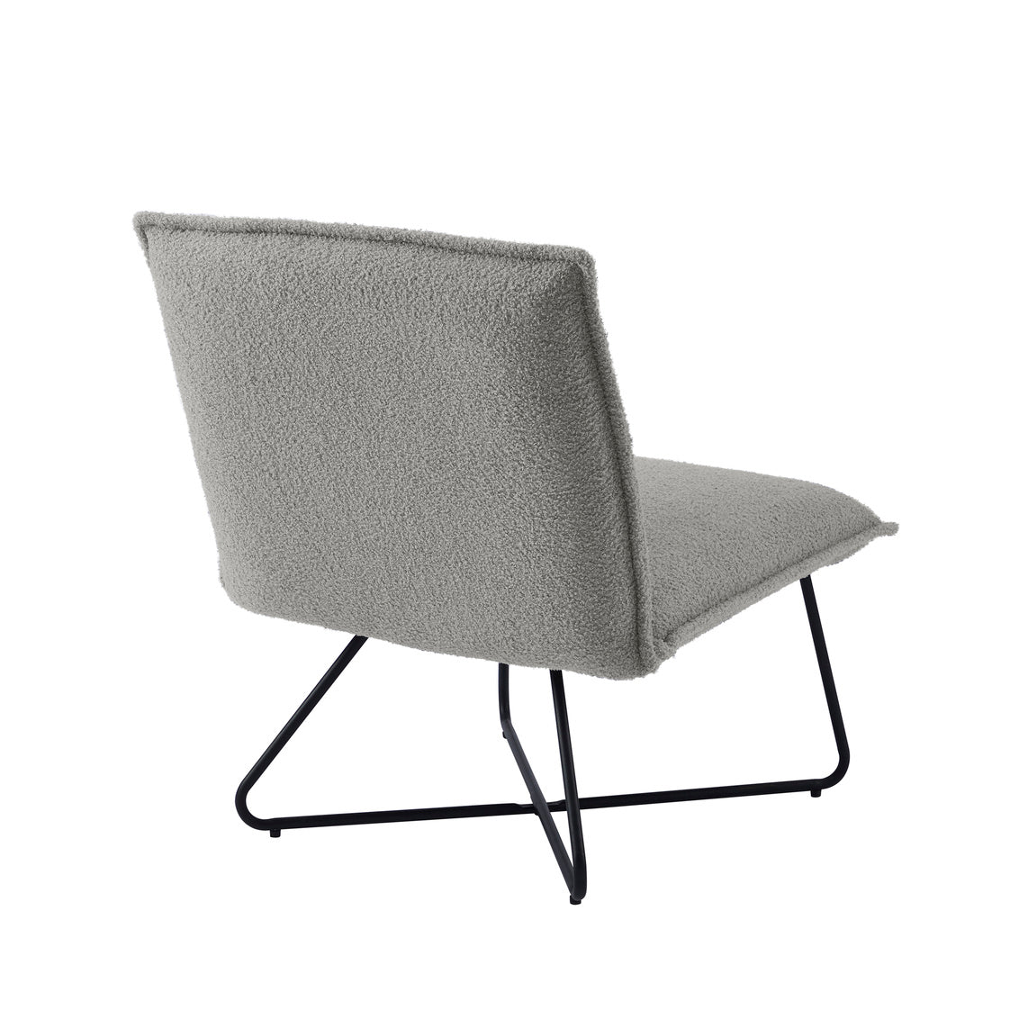Kenny Gray Sherpa Accent Chair