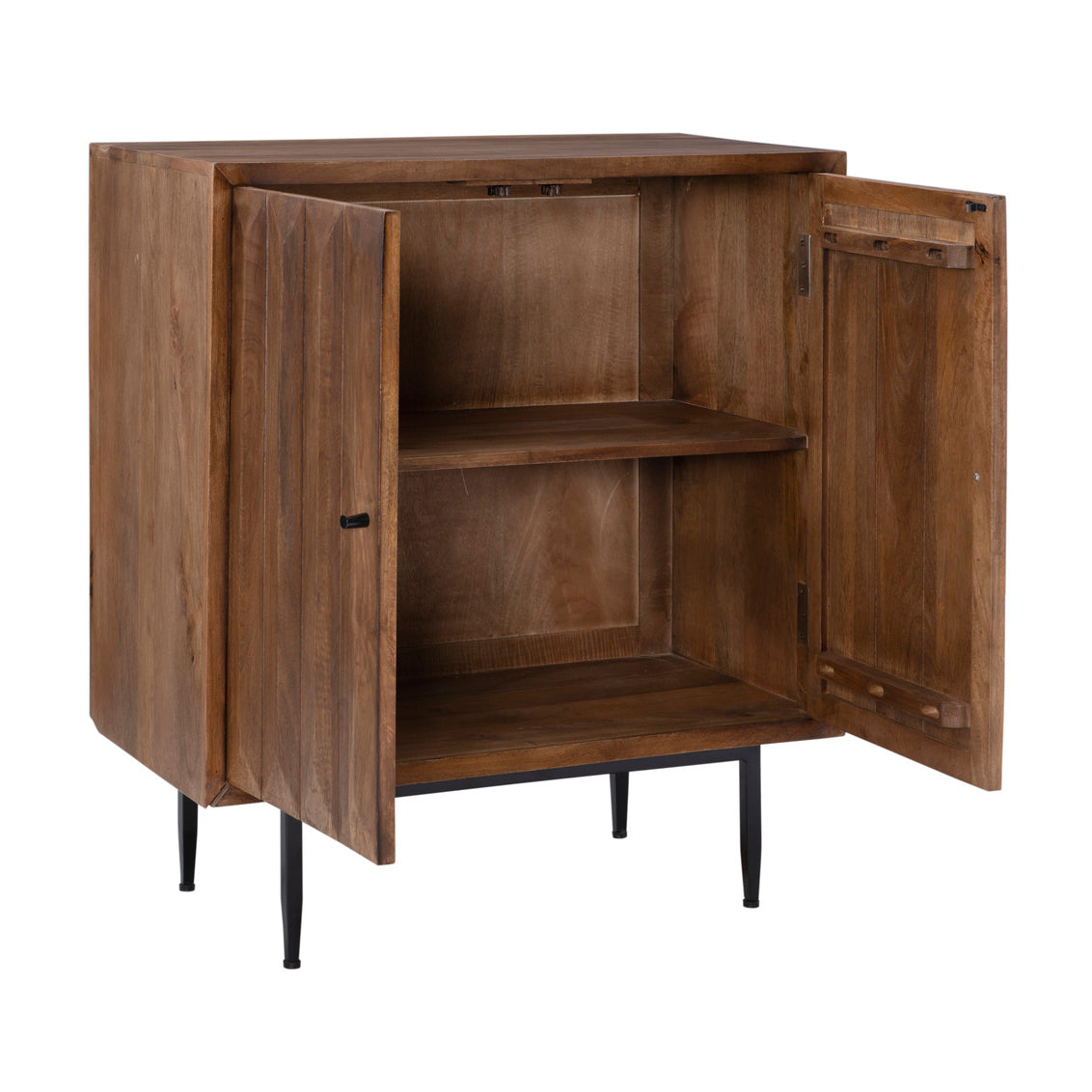 WEEKLY or MONTHLY. Keyla  Wood Brown Cabinet