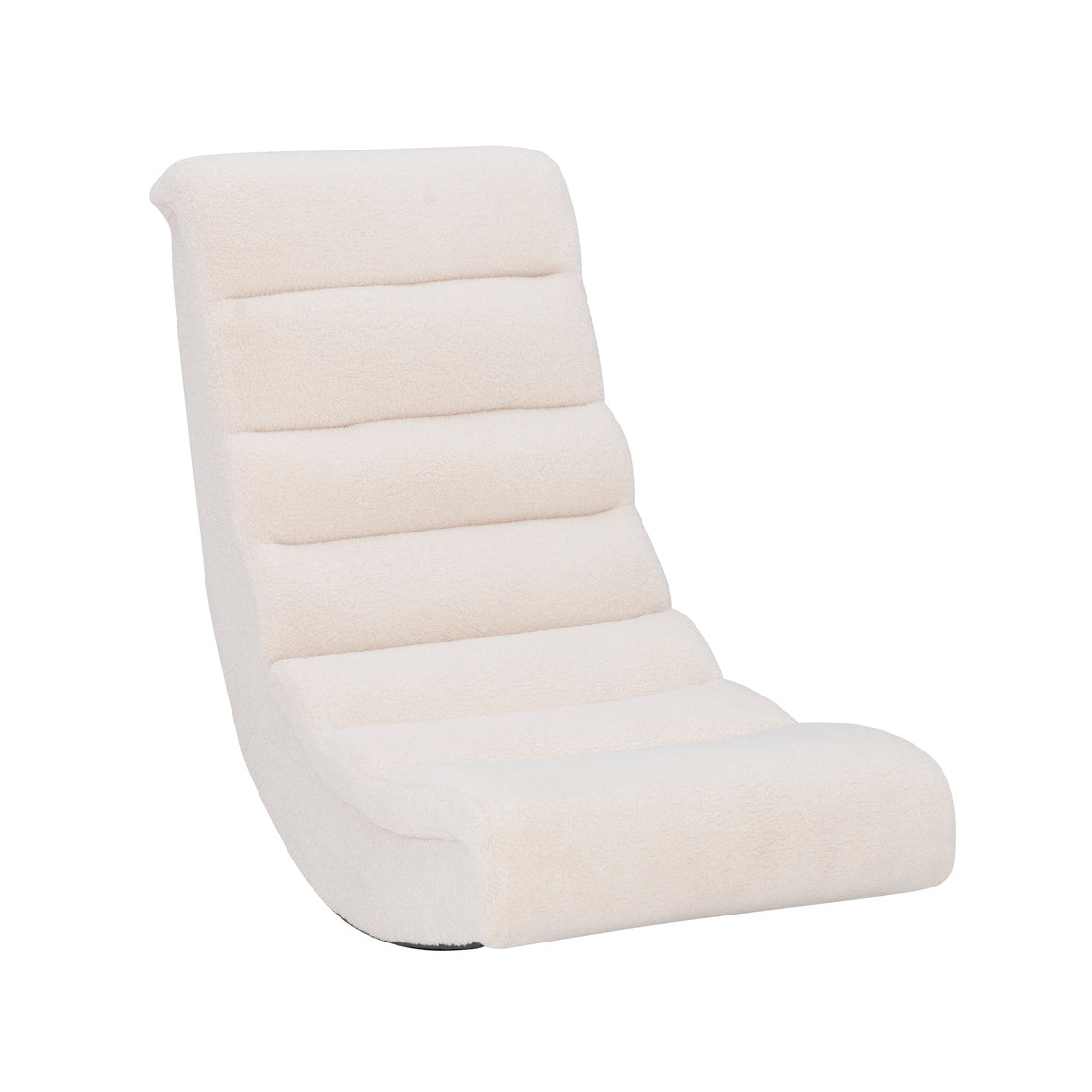 Klutch Cream Sherpa Game Rocking Chair Community Furnishings