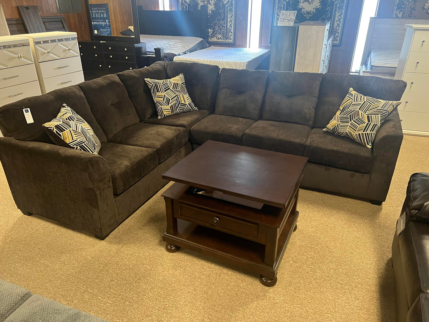 WEEKLY or MONTHLY. Choco Kendy Sectional