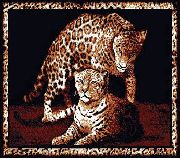 Leopard & Cub Rug