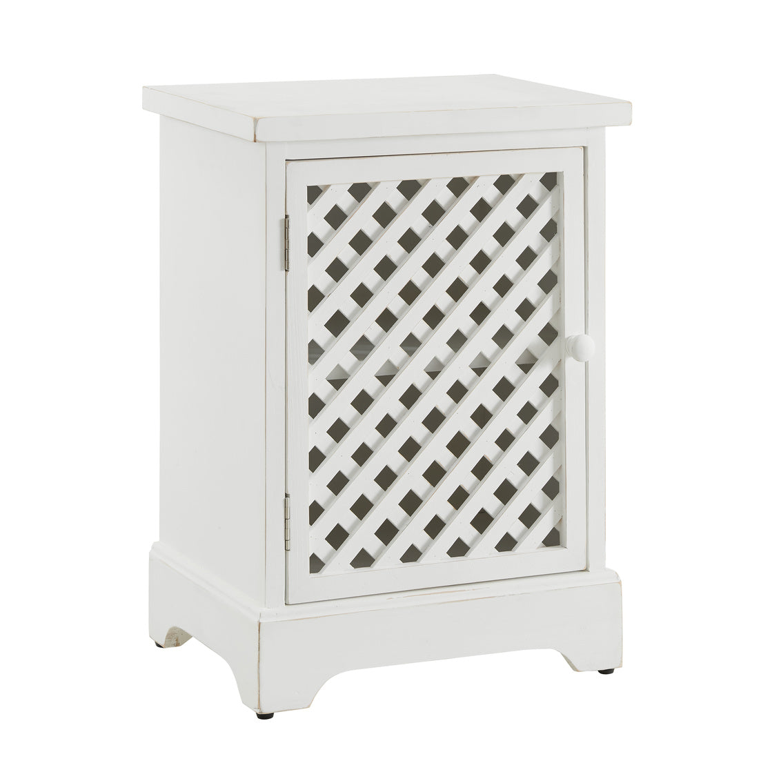 WEEKLY or MONTHLY. Letty White 1 Door Cabinet