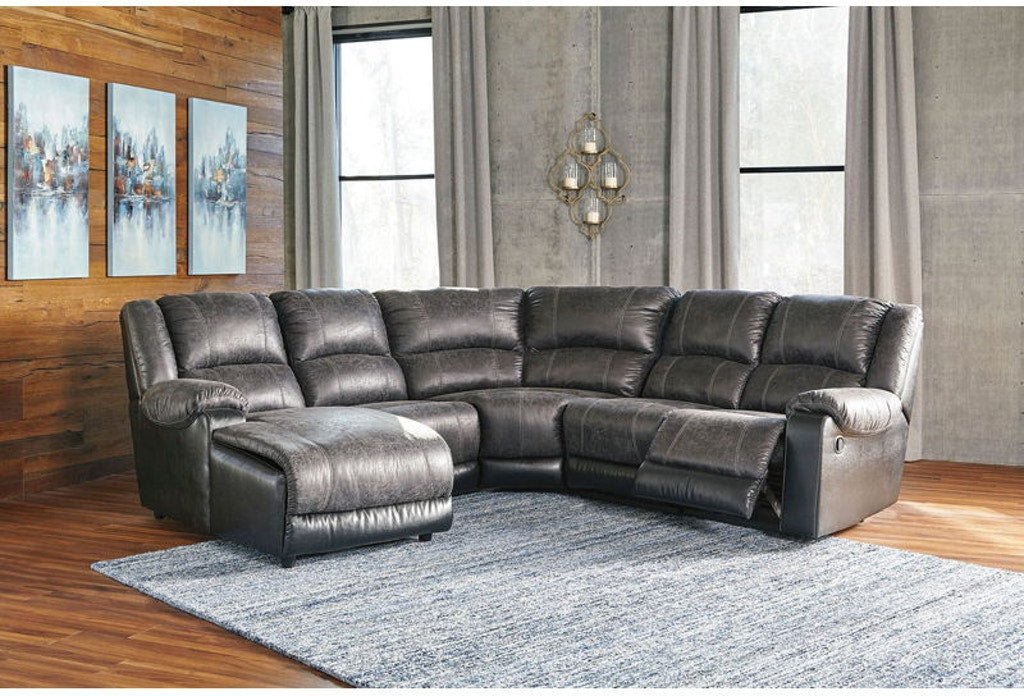 WEEKLY or MONTHLY. Nathalie Slate Modular Sectional