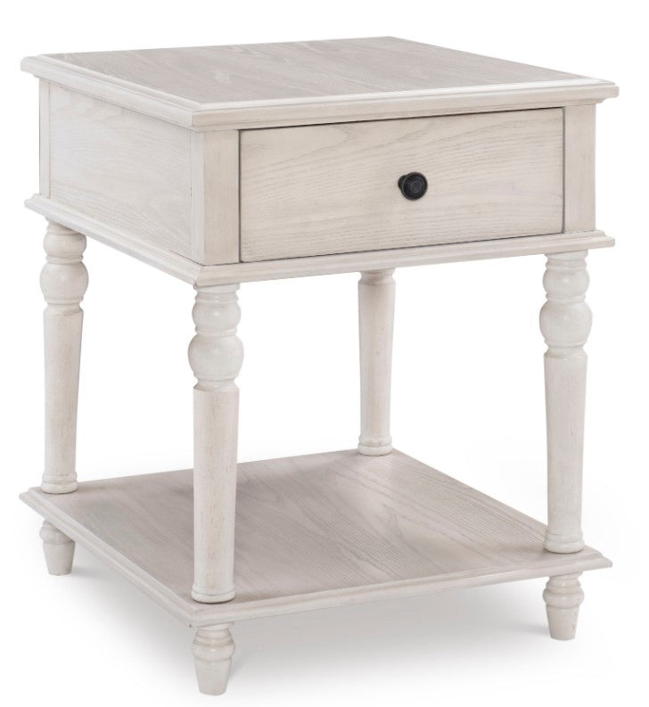 White Pike Side Table