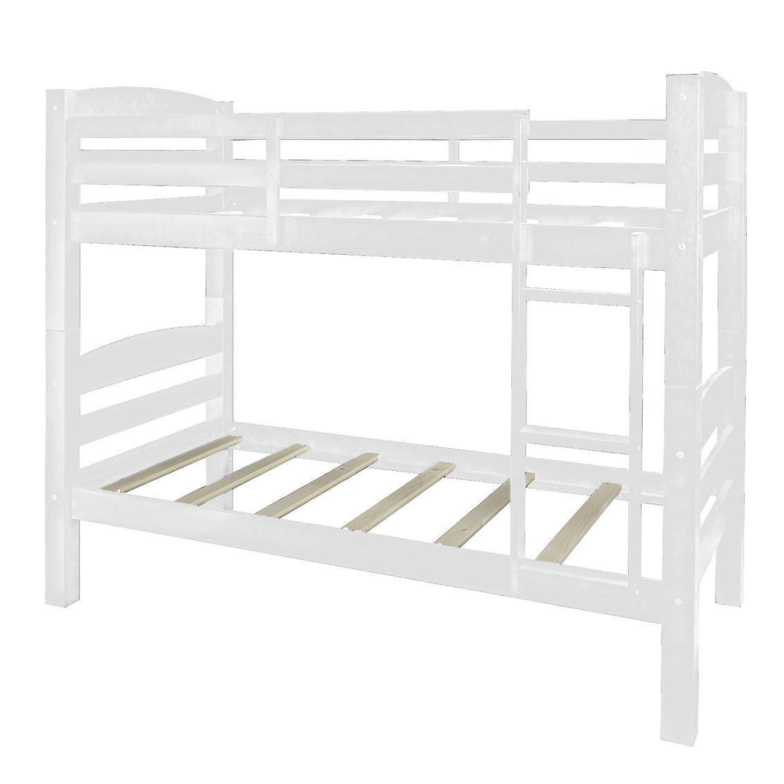 WEEKLY or MONTHLY. Porterhouse Twin over Twin Bunk in White