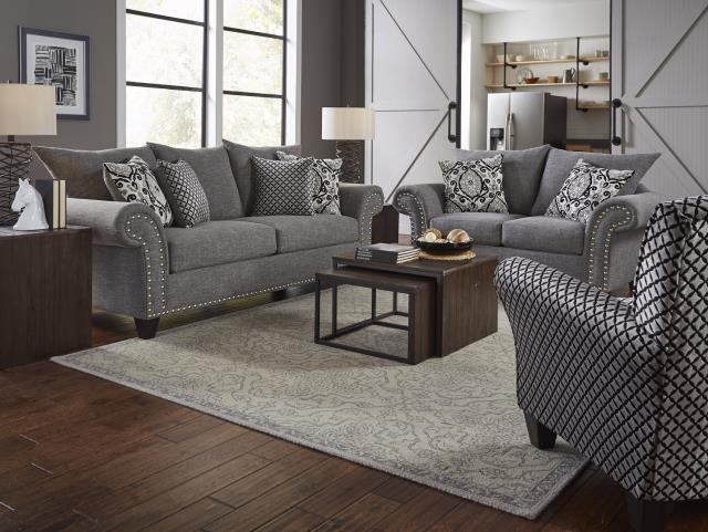 WEEKLY or MONTHLY. Paradigm Carbon Ink Couch and Loveseat