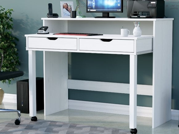 Extendable white deals desk