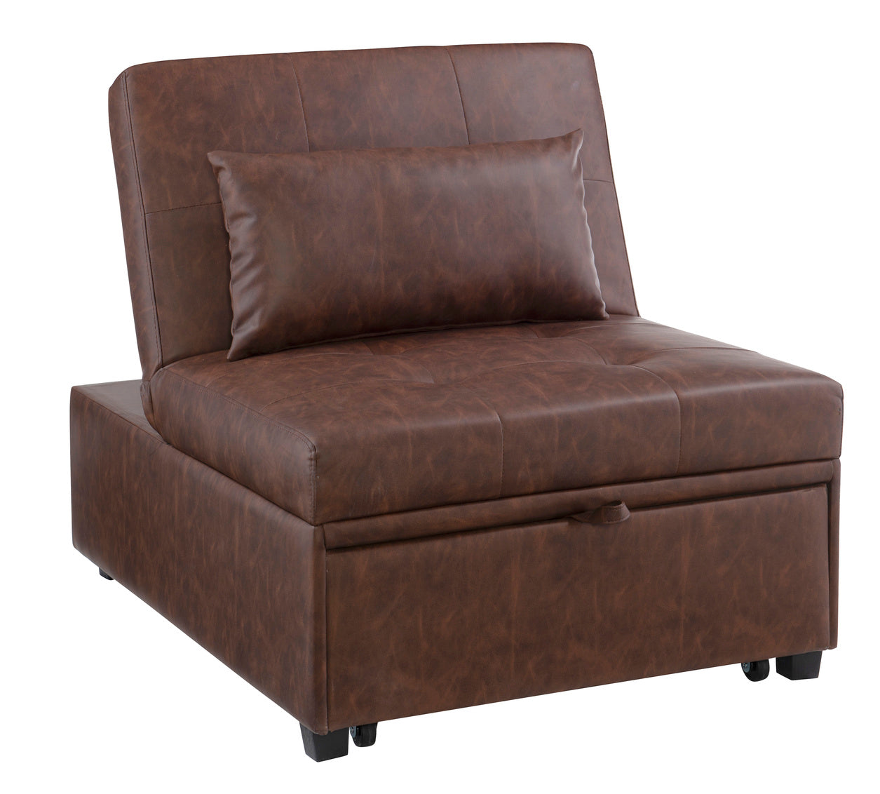 WEEKLY or MONTHLY. Dozer Brown Sofa Bed or Armless Chair