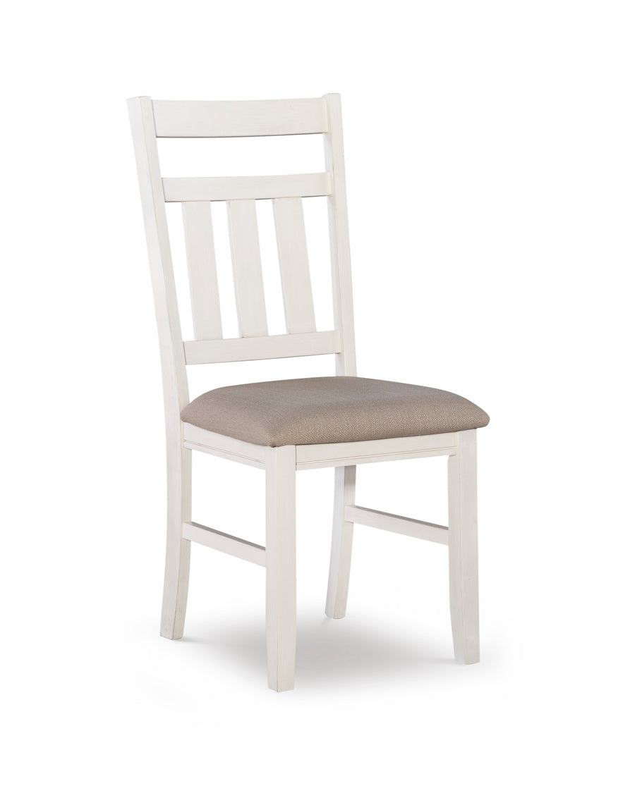 WEEKLY or MONTHLY. Carino White Table & 4 Side Chairs & Bench