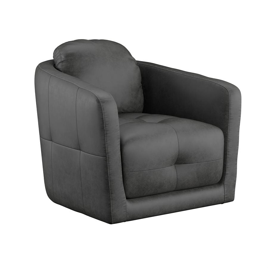 WEEKLY or MONTHLY. Blake  Steel Gray Swivel Chair