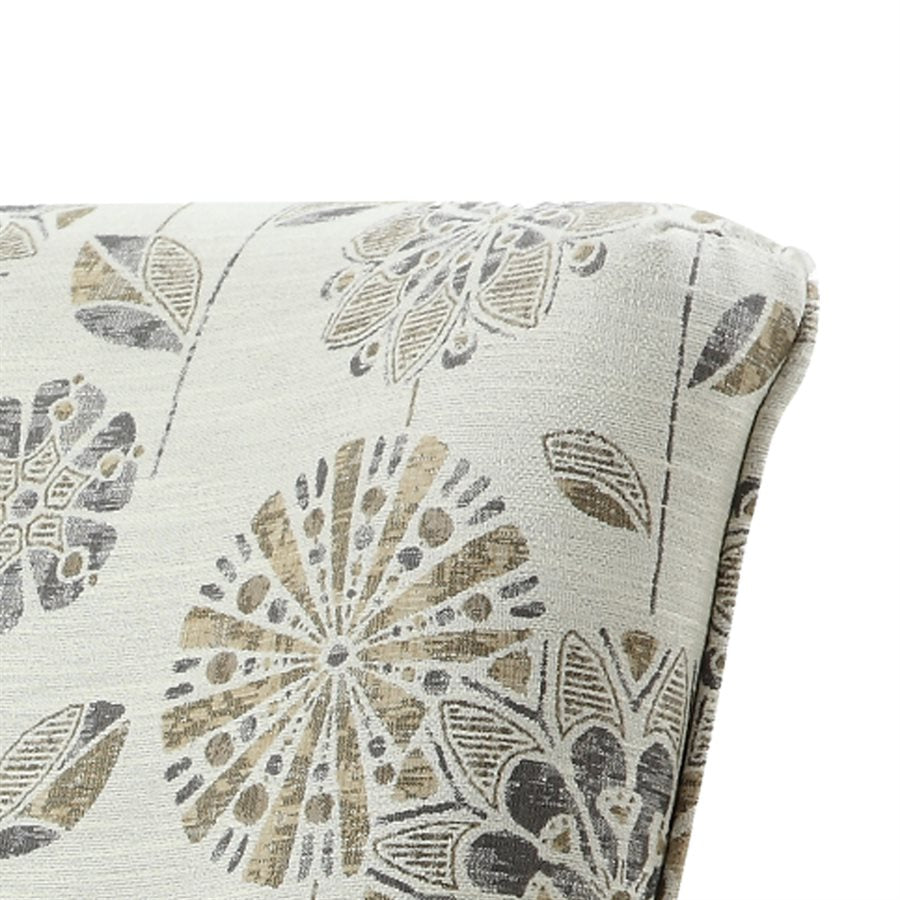Taupe Multi Flower Personality Chair