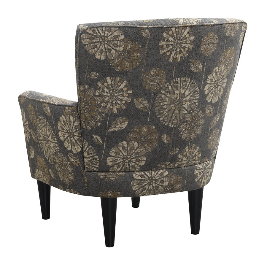 Grey Multi Flower Personality Chair
