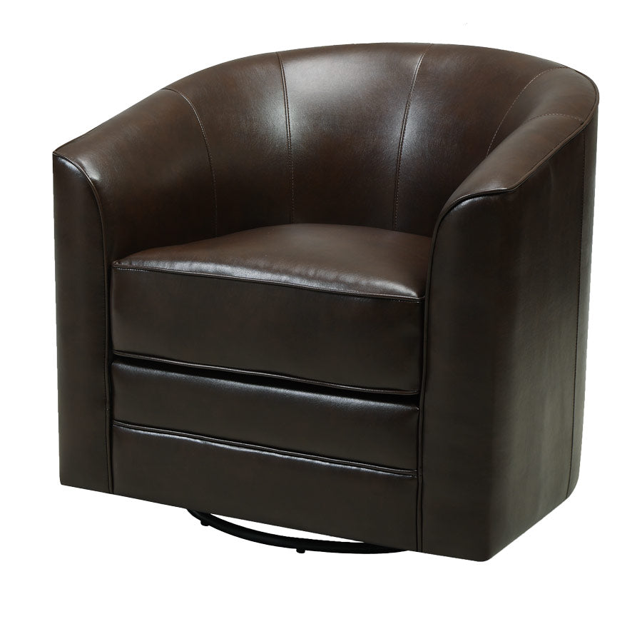 Milo Dark Brown Cupback Swivel Chair