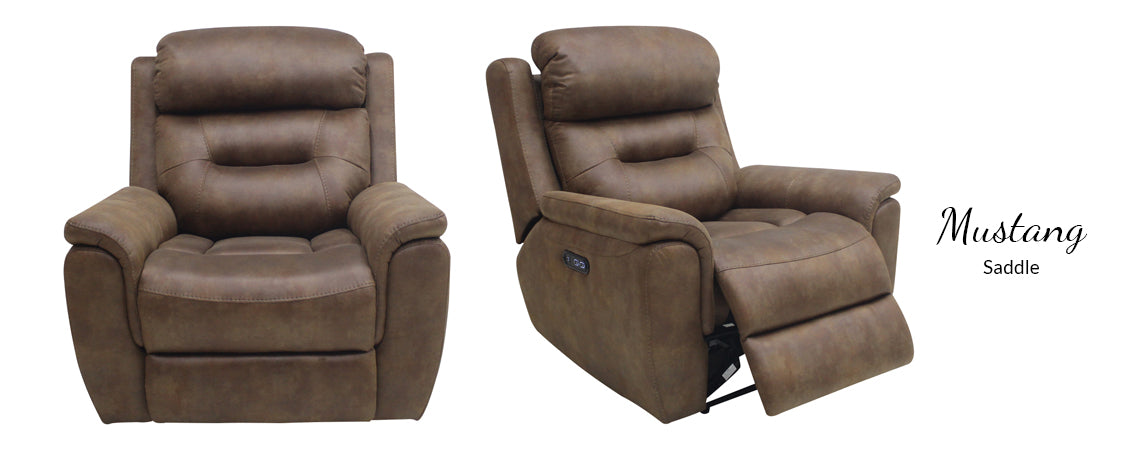 Weekly or Monthly. Mustang Saddle Power Recliner