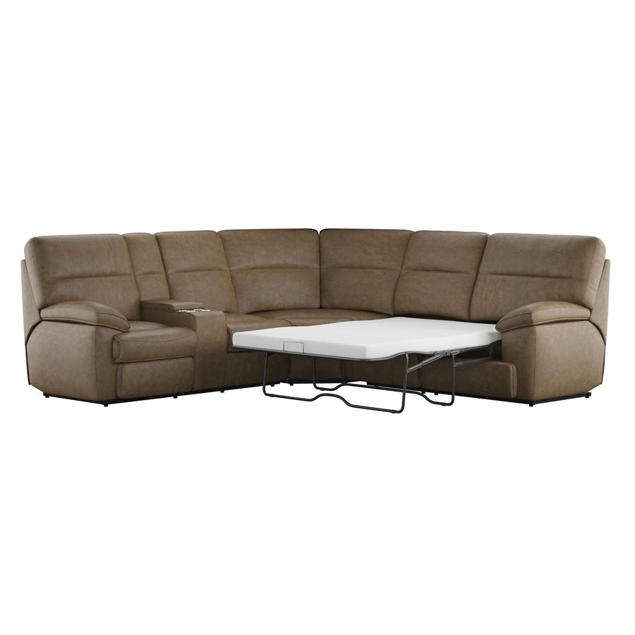 WEEKLY or MONTHLY. Sweet Aurora TRIPLE Power Reclining Brown Sectional